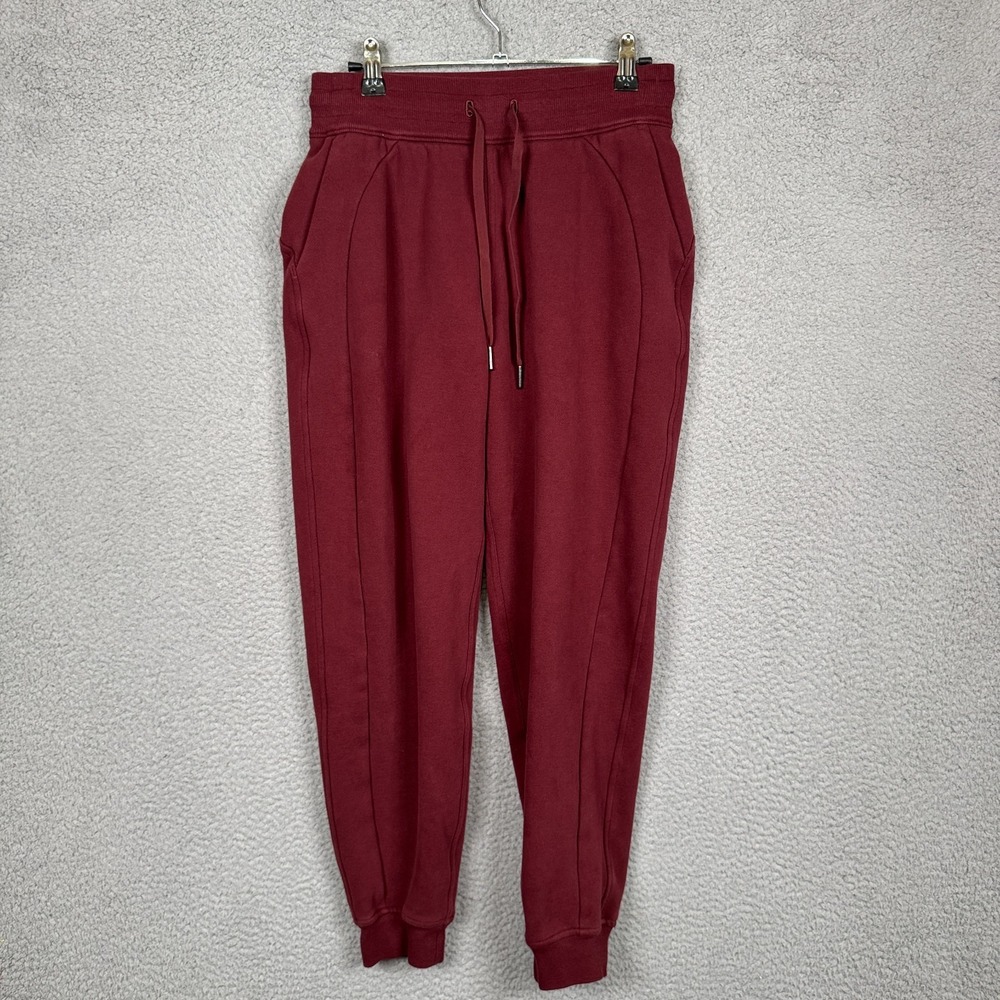 Lululemon Pants‎ Womens 4 Burgundy Scuba High Rise Joggers Lounge Running Yoga